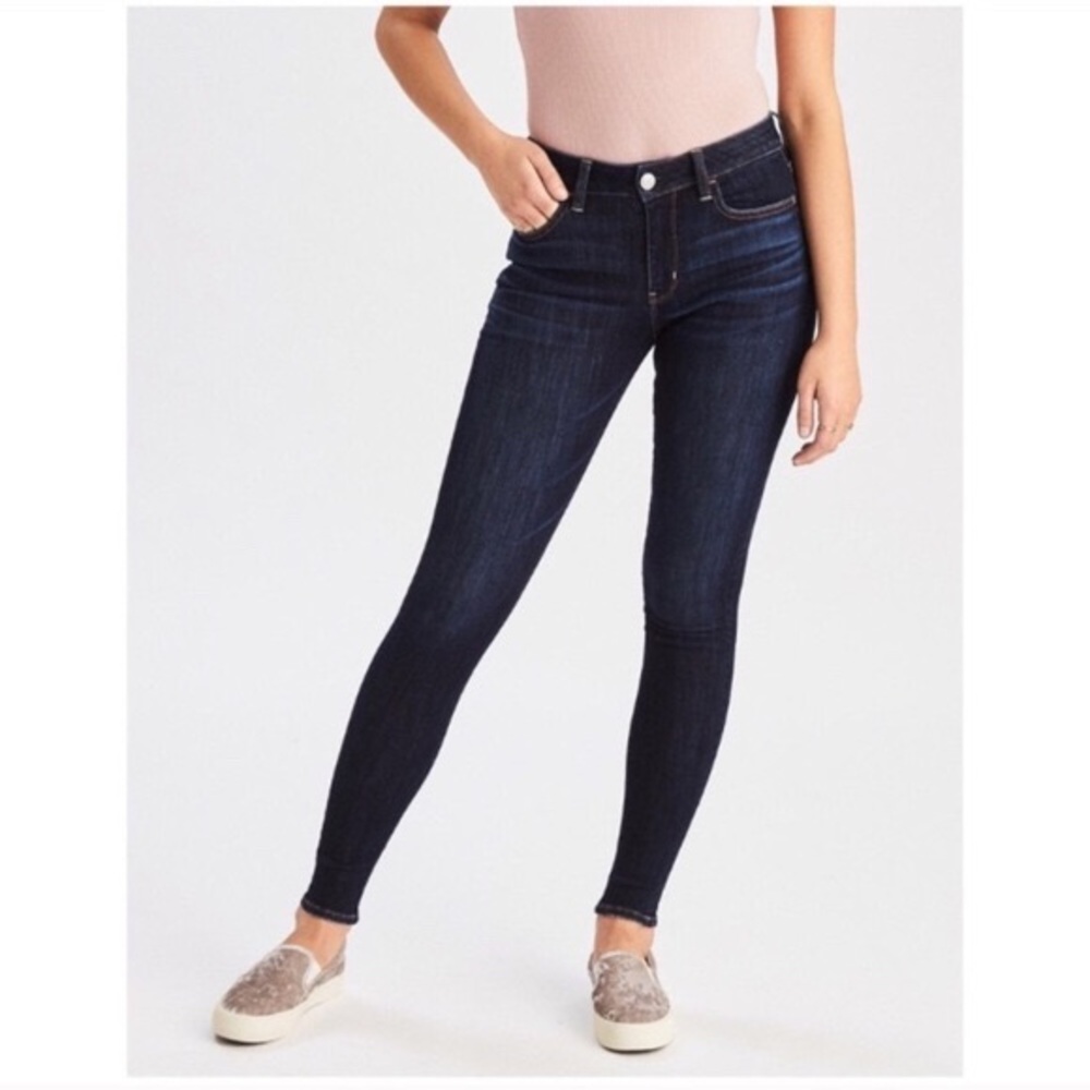 🌸AEO Super Super Stretch X4 Dark-Wash Skinny Jean
